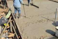 Hormigonado Radier con hormigon de planta e Hidrofugo